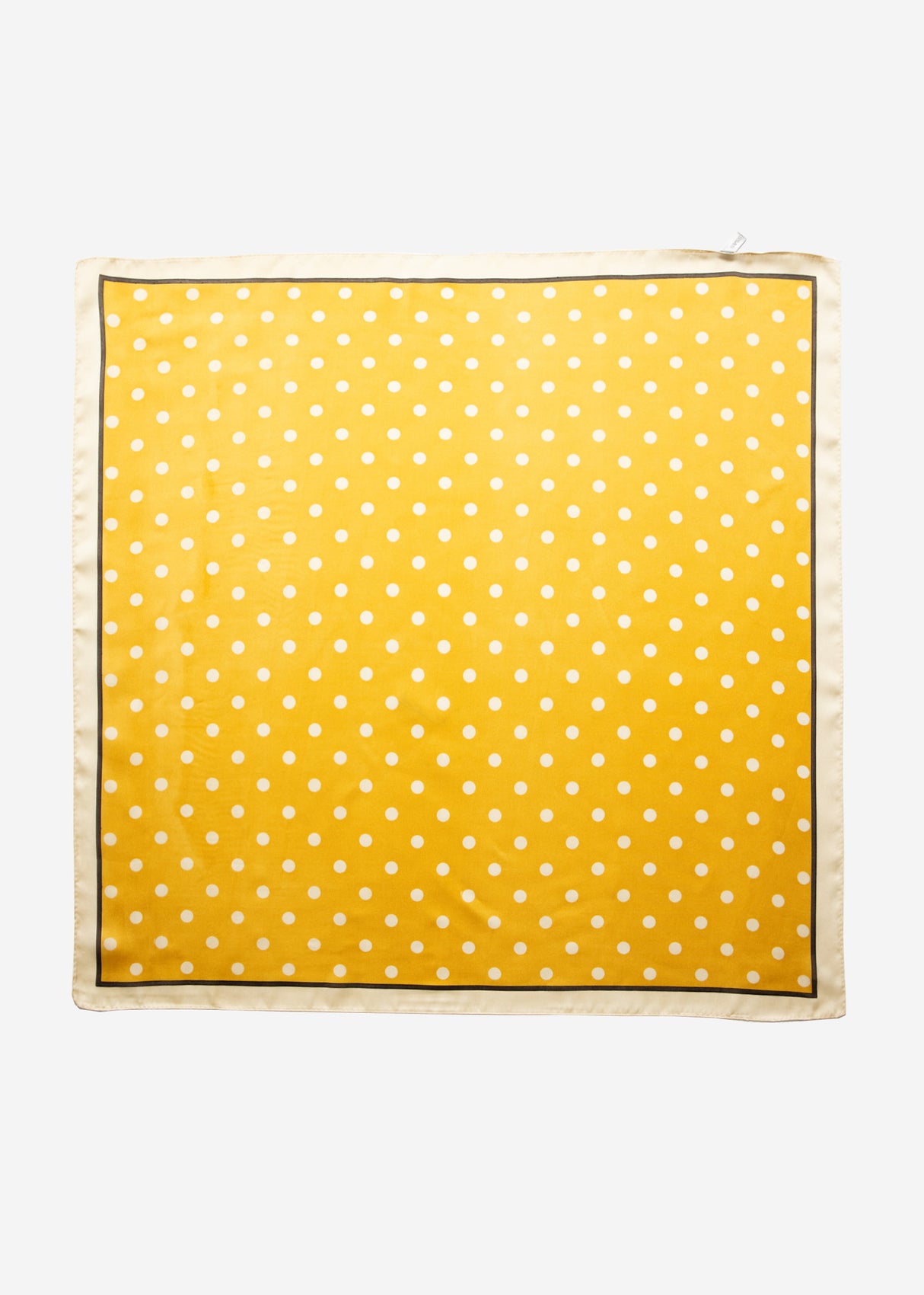 Polka dot scarf - yellow
