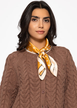 Polka dot scarf - yellow