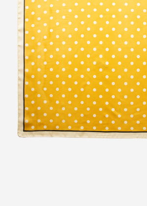 Polka dot scarf - yellow