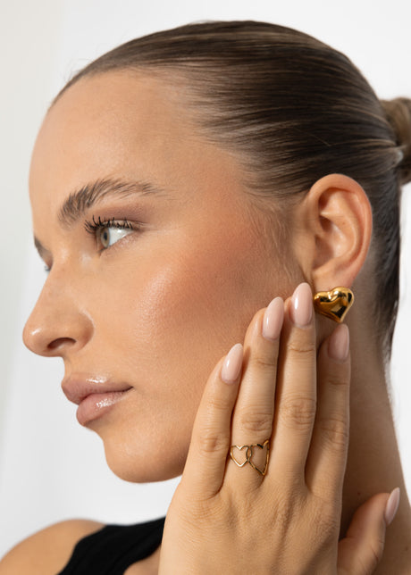 Heart ring - gold