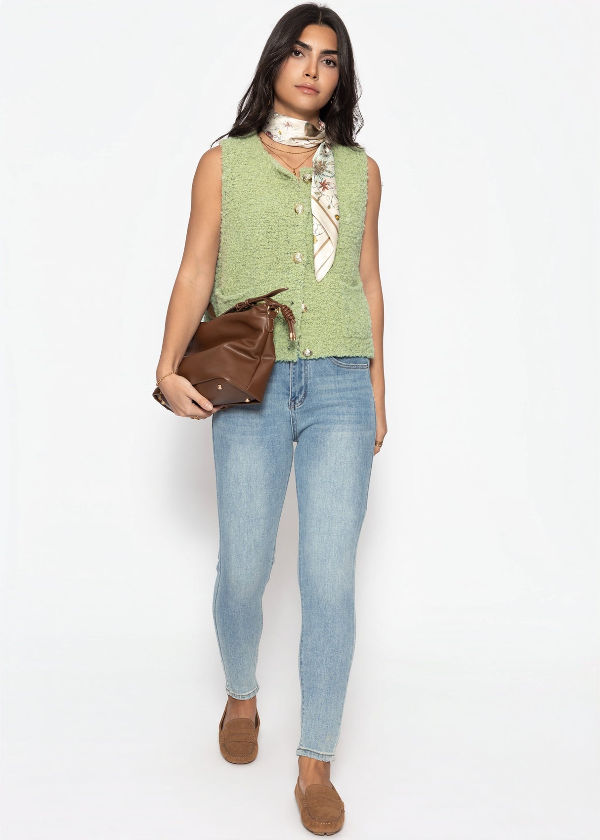 Highwaist skinny jeans - light blue