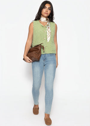 Highwaist skinny jeans - light blue
