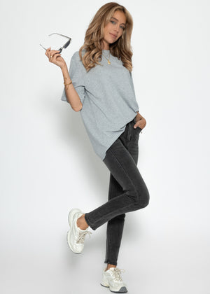 Highwaist Skinny Jeans - grau