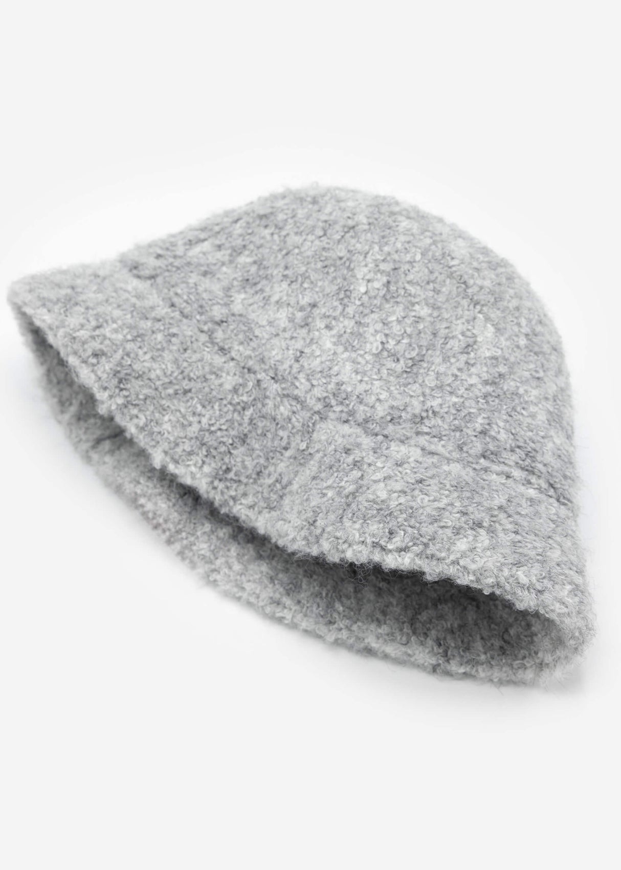 Teddy fur hat - light grey