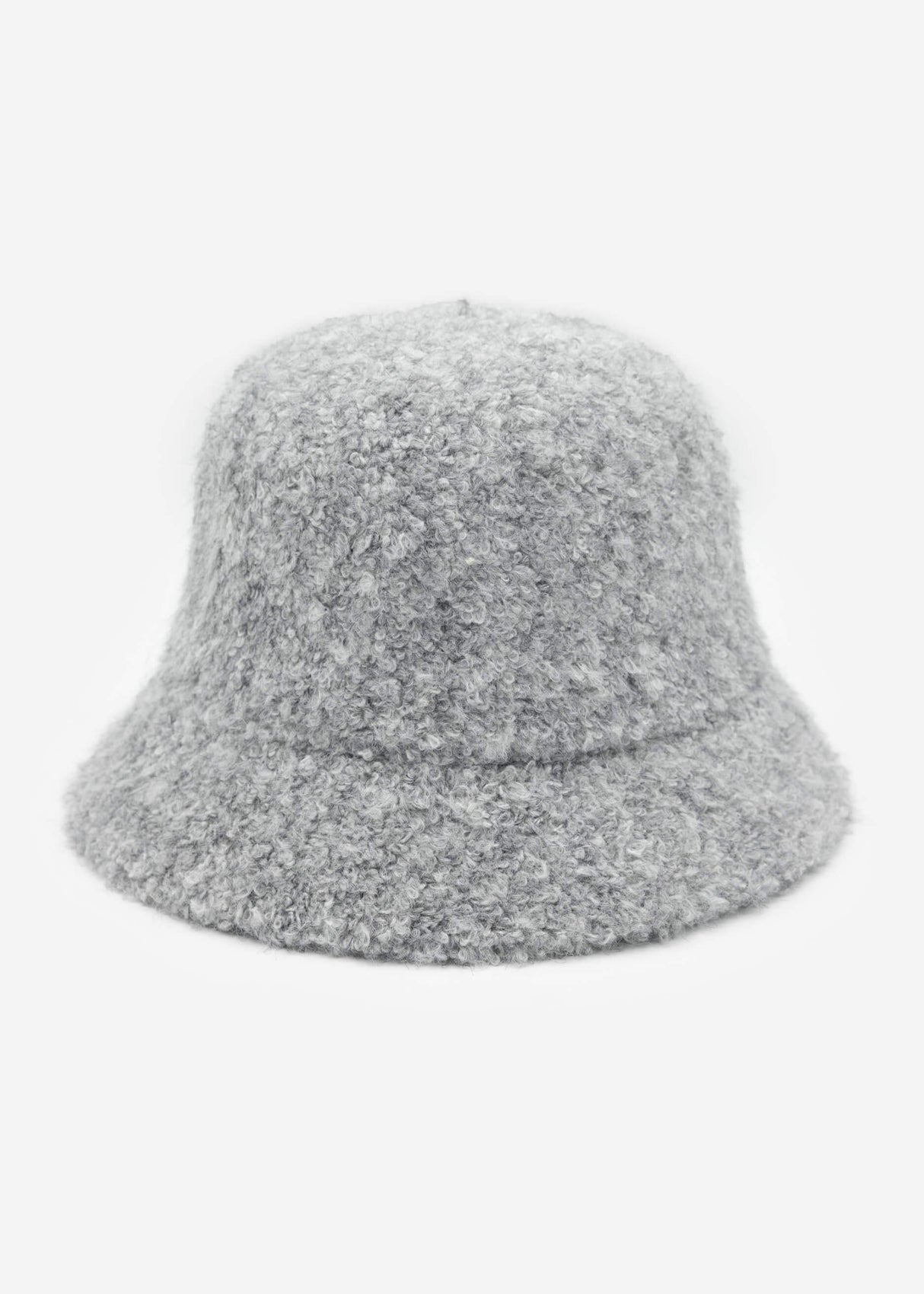 Teddy fur hat - light grey