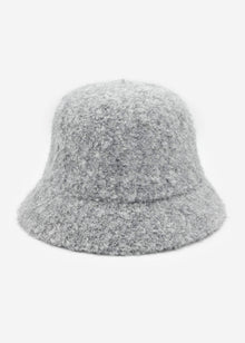 Teddy fur hat - light grey