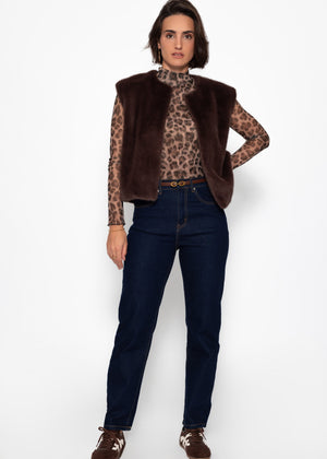 Jeans with elastic waistband - dark blue