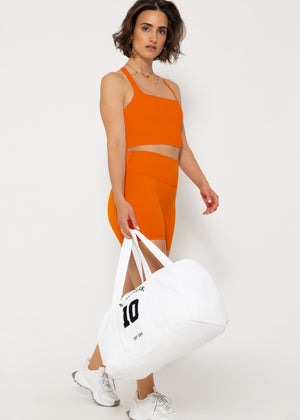 Short sports leggings - orange