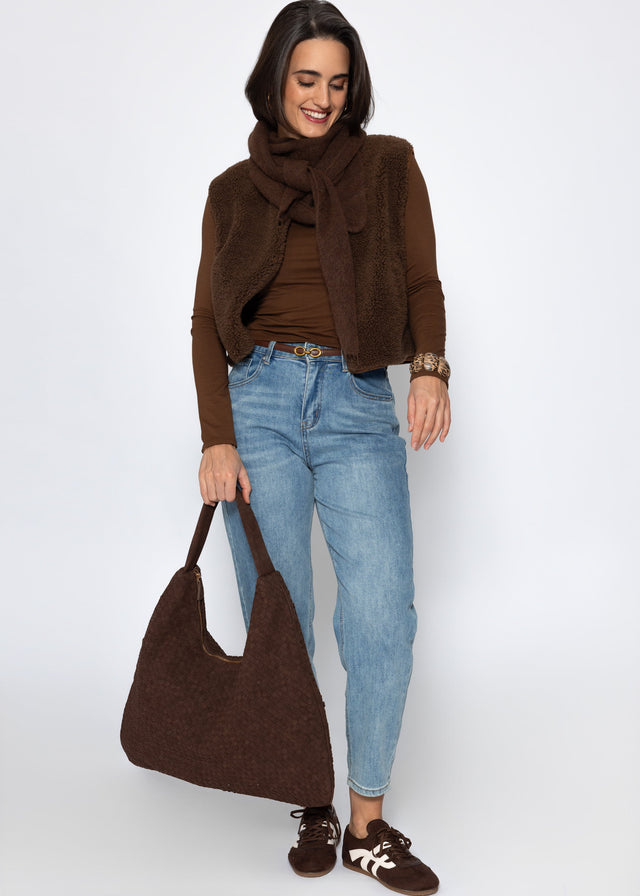 Langarmshirt - braun