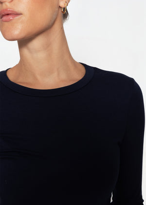 Langarmshirt - dunkelblau