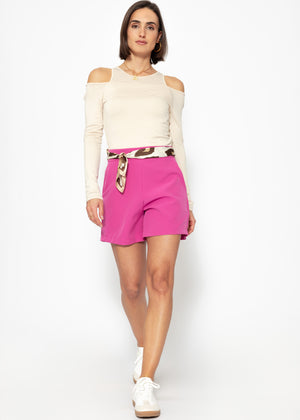 Langarmshirt mit Top - beige