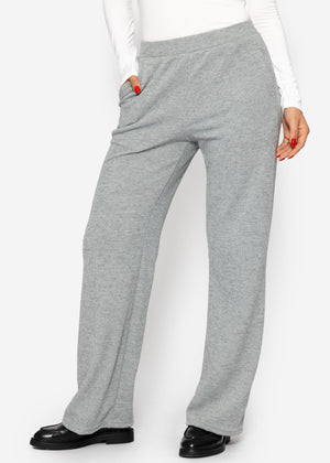 Loungewear trousers in rippoptics - gray