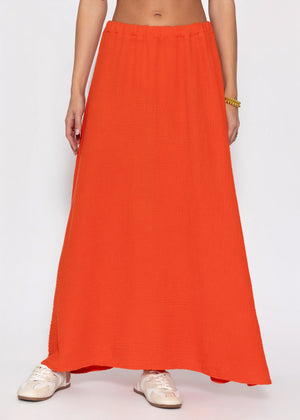 Maxi Musselin Rock - orange