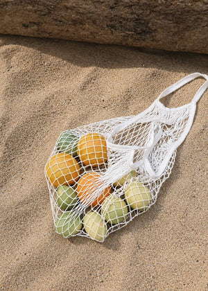 Mesh-Netztasche - weiß