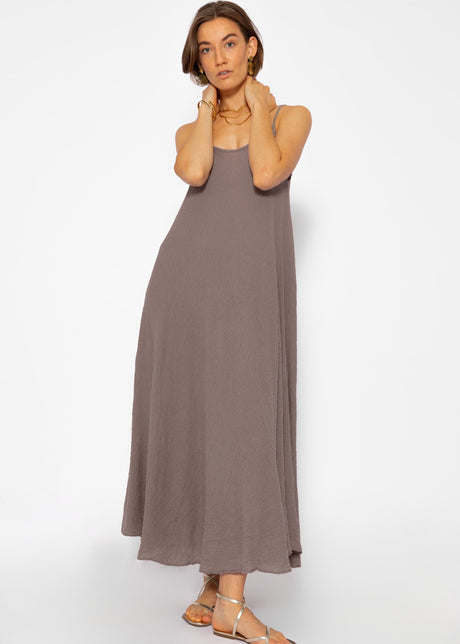 Muslin beach dress - taupe by SASSYCLASSY