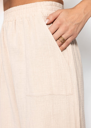 Muslin pants - beige