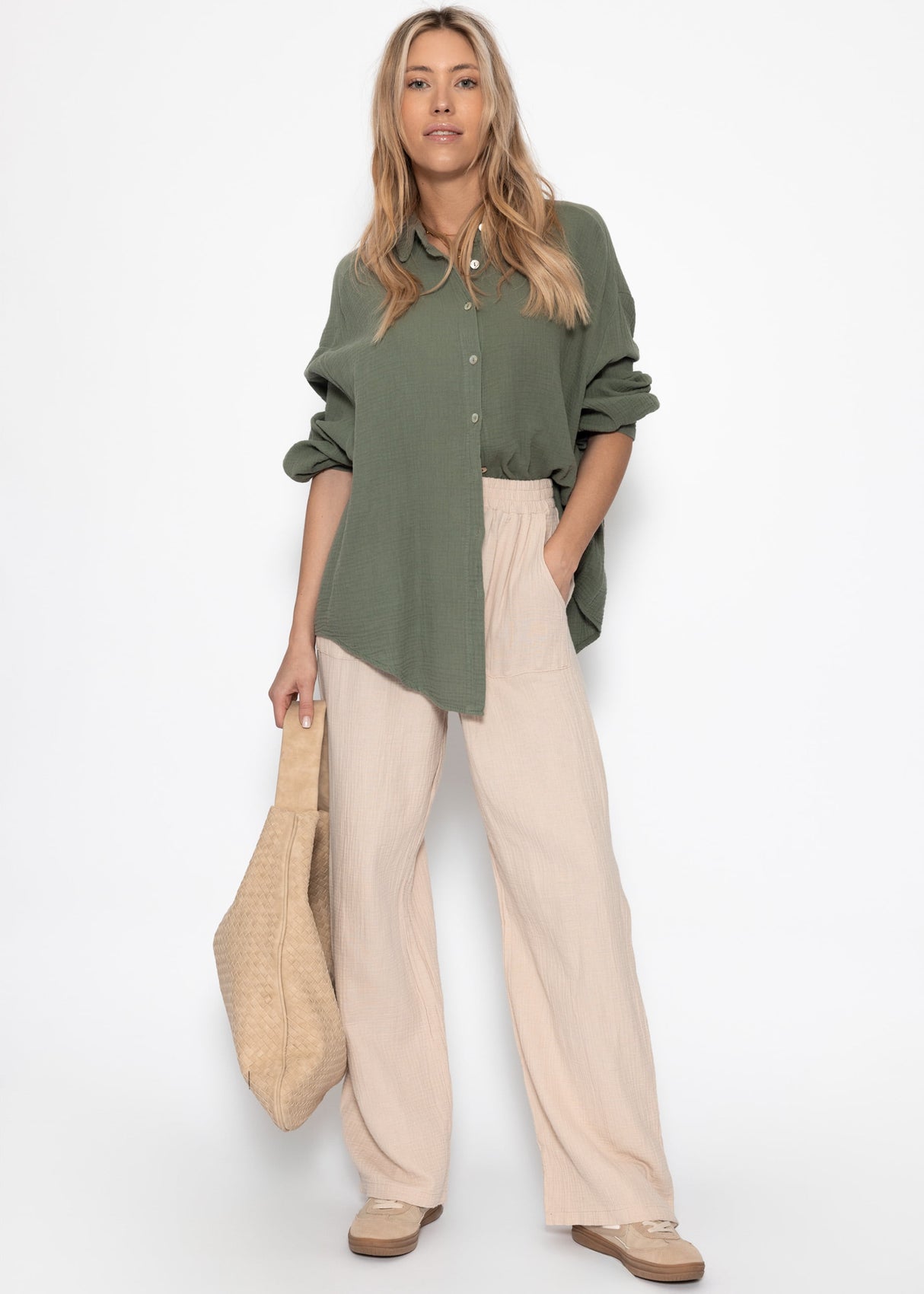 Muslin pants - beige