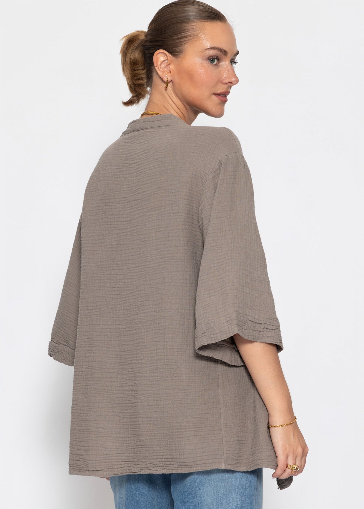 Musselin Kimono - taupe