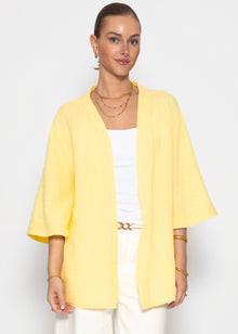 Musselin Kimono - vanillegelb