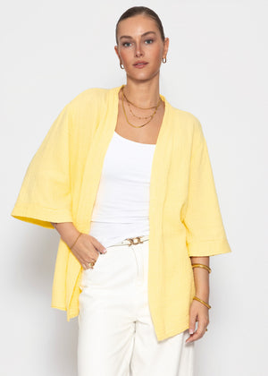 Musselin Kimono - vanillegelb