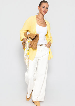 Musselin Kimono - vanillegelb