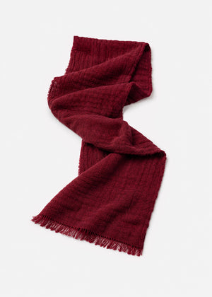 Musselin Schal - burgundy