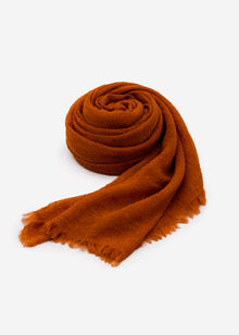 Muslin scarf - cognac