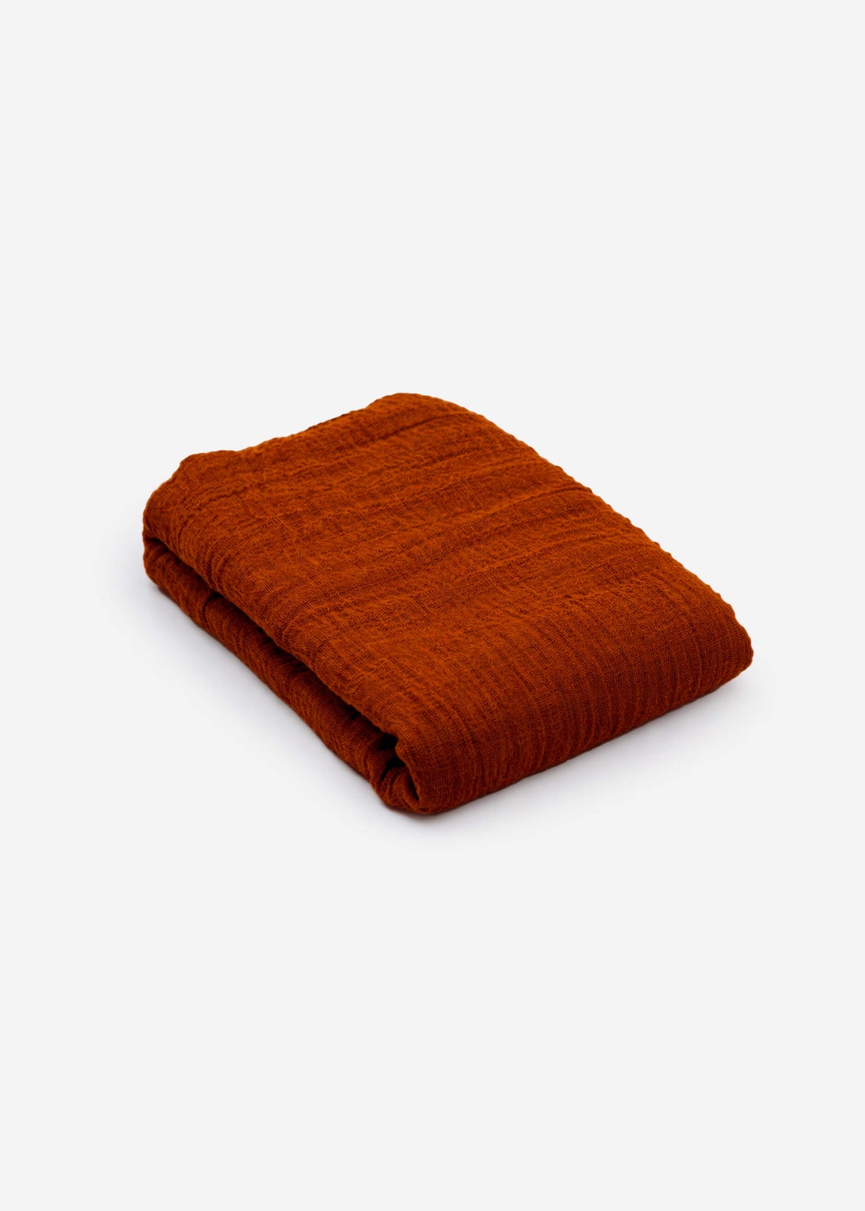 Musselin Schal - cognac