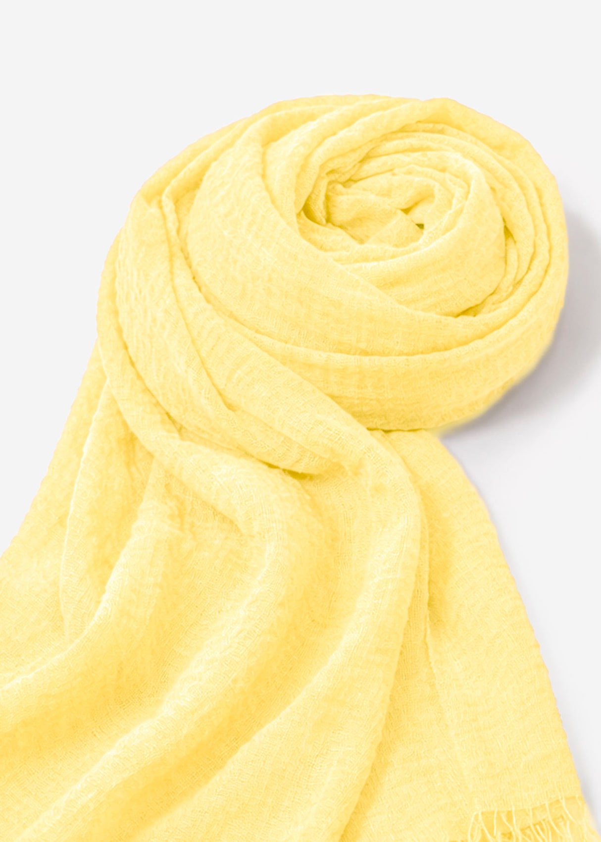 Muslin scarf, yellow