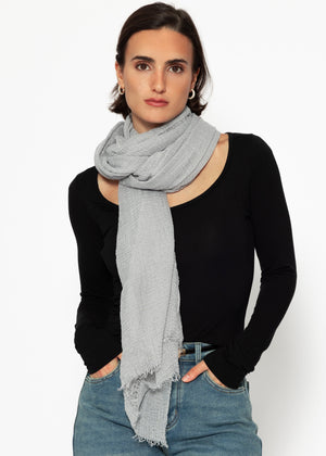 Muslin scarf - grey