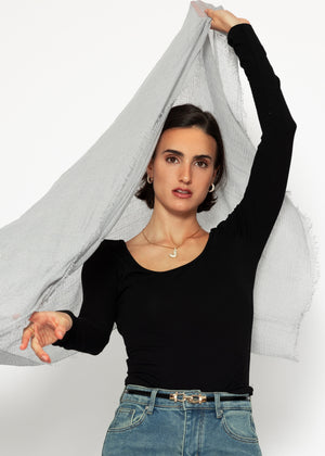 Muslin scarf - grey