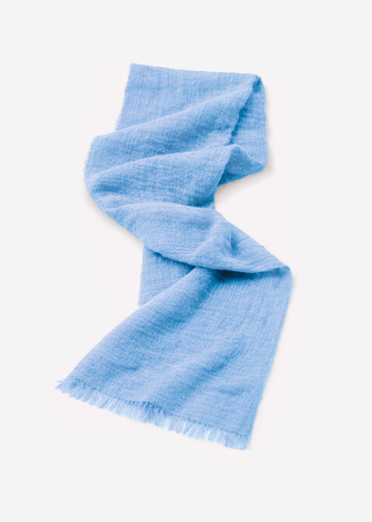 Musselin Schal - hellblau