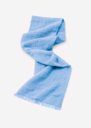 Musselin Schal - hellblau