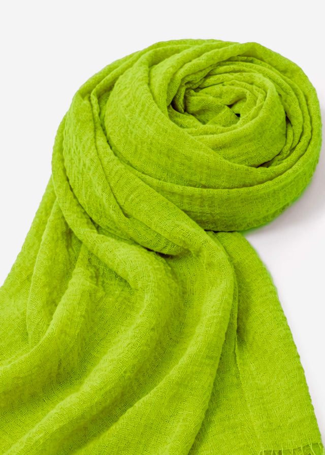 Muslin scarf - bright green