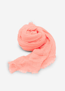 Muslin scarf - salmon pink