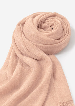 Musselin scarf nude