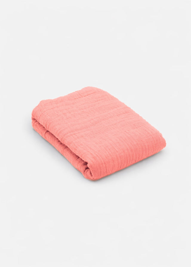 Muslin scarf - peach rose