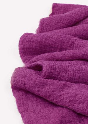 Musselin Schal, pflaume