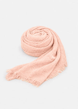 Musselin Schal - rosa