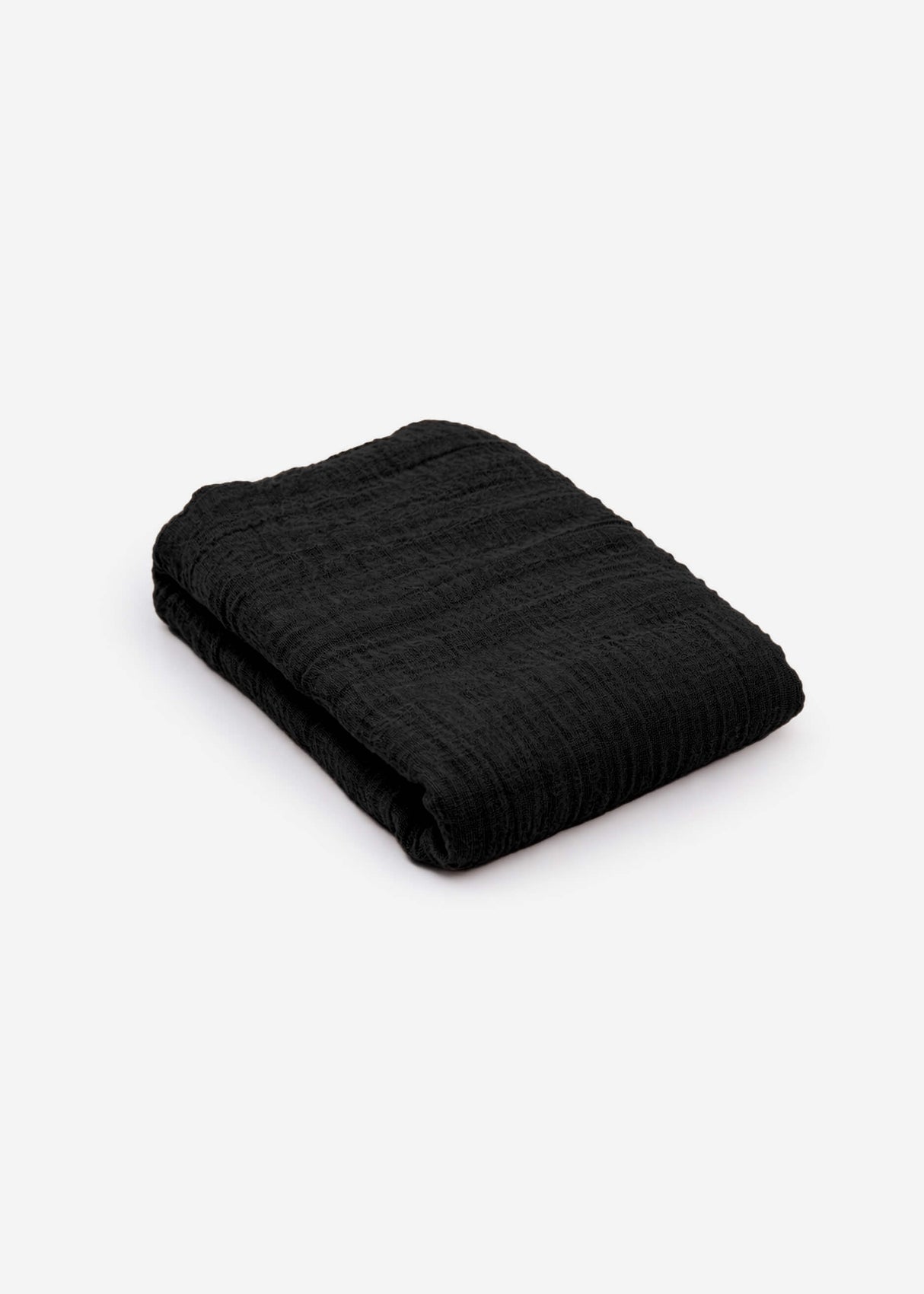 Muslin scarf, black