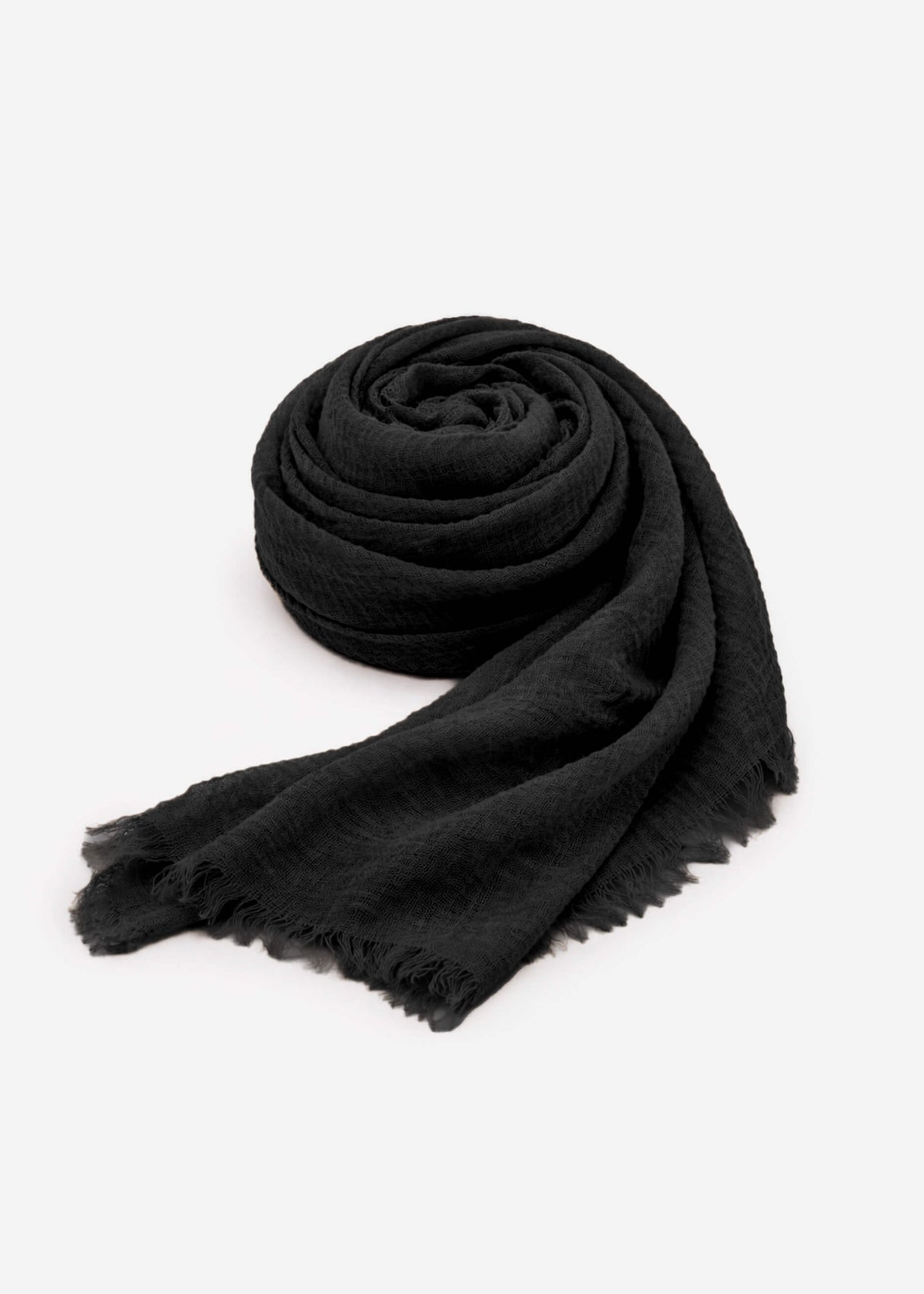 Muslin scarf, black