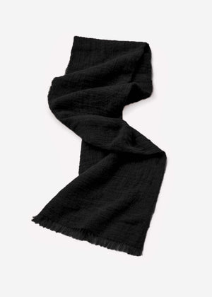 Muslin scarf, black