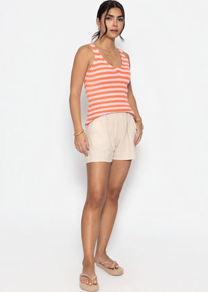 Muslin shorts, beige