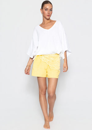 Muslin shorts, yellow