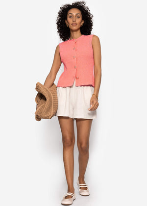 Musselin Shorts - hellbeige