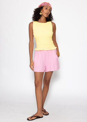 Muslin shorts, pink