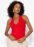 Neckholder-Top - rot