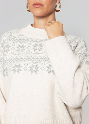 Norweger Pullover - hellbeige