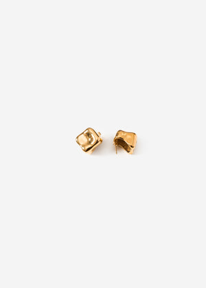 Ohrstecker im Cube-Design - gold