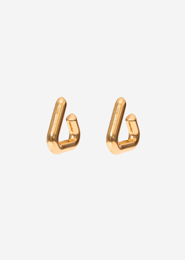 Triangle stud earrings - gold